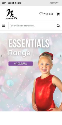 Mobile page screenshot