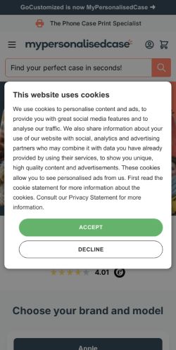 Mobile page screenshot