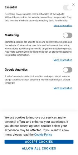 Mobile page screenshot