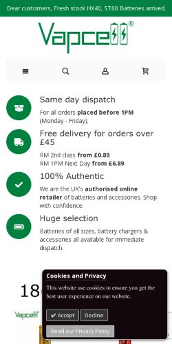 Mobile page screenshot