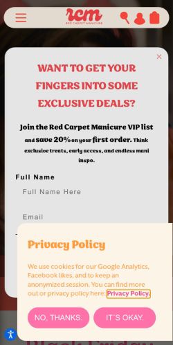 Mobile page screenshot