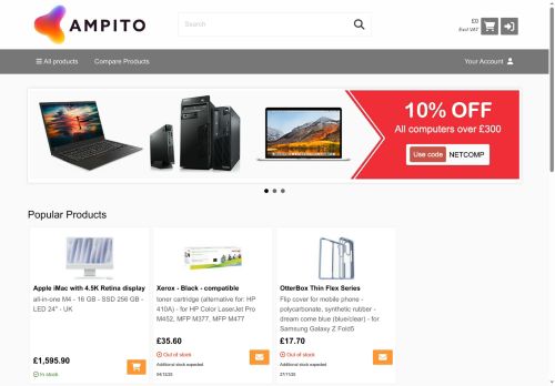 Desktop page screenshot