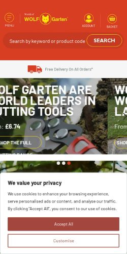 Mobile page screenshot