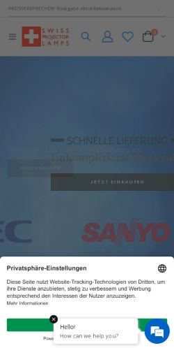 Mobile page screenshot