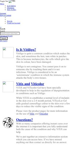 Mobile page screenshot