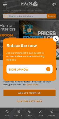 Mobile page screenshot