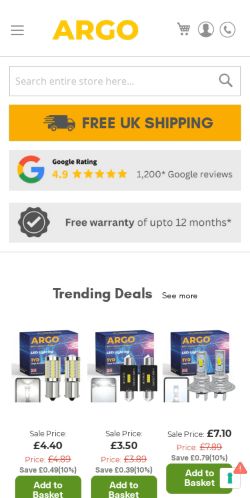 Mobile page screenshot