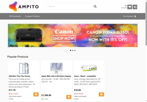 Desktop page screenshot