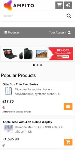 Mobile page screenshot