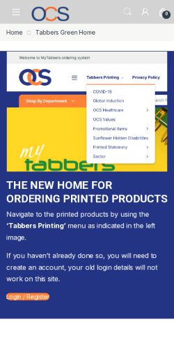 Mobile page screenshot