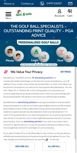 Mobile page screenshot