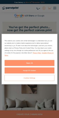 Mobile page screenshot