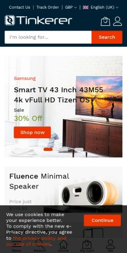 Mobile page screenshot