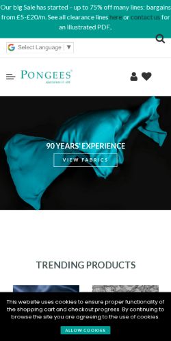 Mobile page screenshot