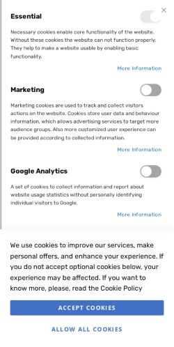 Mobile page screenshot