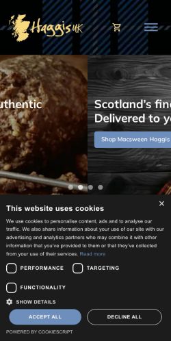 Mobile page screenshot