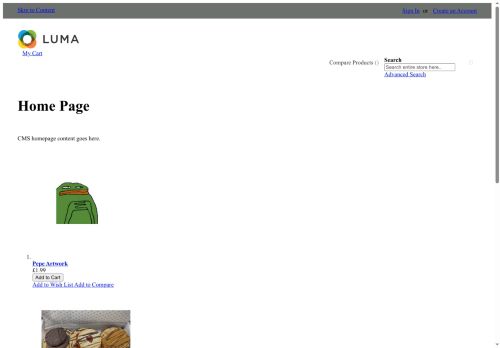 Desktop page screenshot