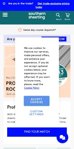 Mobile page screenshot
