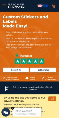 Mobile page screenshot