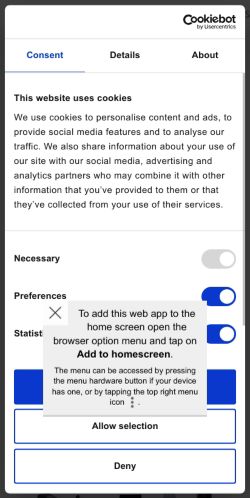 Mobile page screenshot