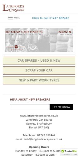 Mobile page screenshot