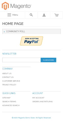 Mobile page screenshot