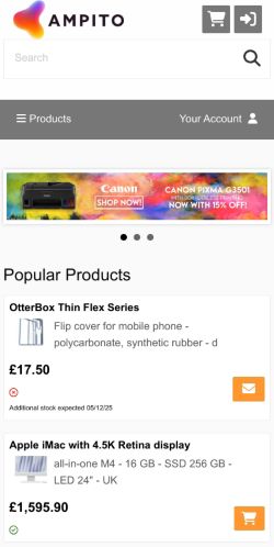 Mobile page screenshot