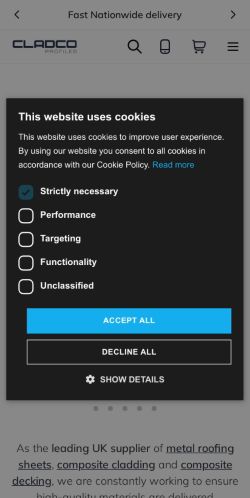 Mobile page screenshot