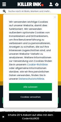 Mobile page screenshot