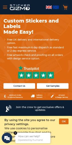 Mobile page screenshot