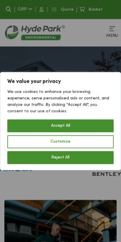 Mobile page screenshot