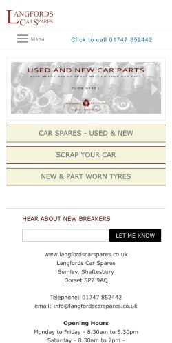 Mobile page screenshot