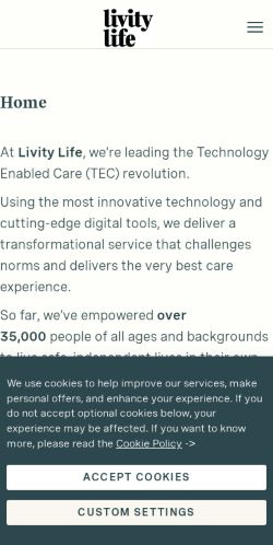 Mobile page screenshot