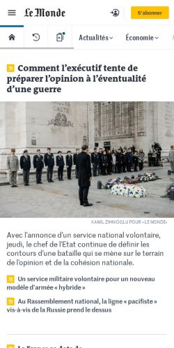 Mobile page screenshot