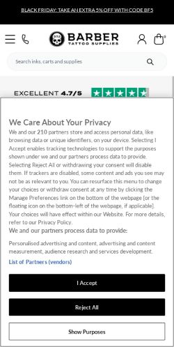 Mobile page screenshot