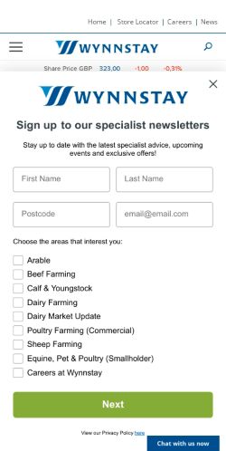 Mobile page screenshot