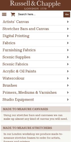 Mobile page screenshot