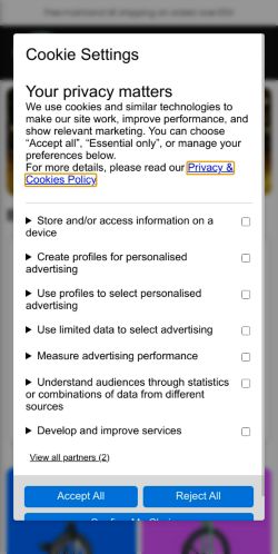 Mobile page screenshot