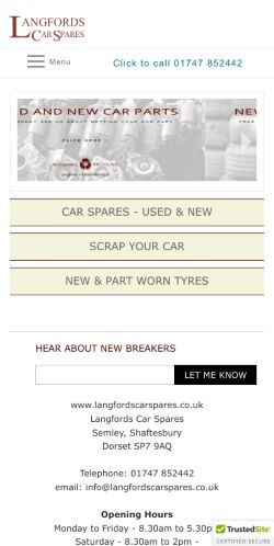 Mobile page screenshot