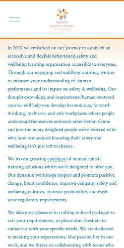 Mobile page screenshot