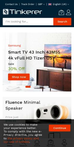 Mobile page screenshot