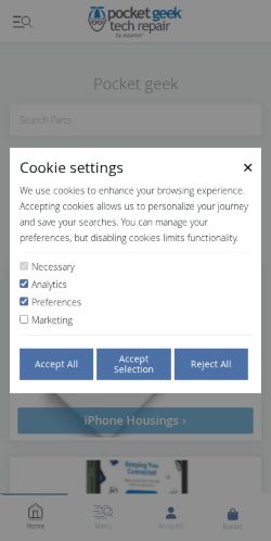 Mobile page screenshot