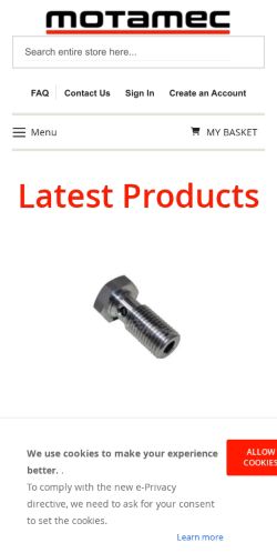 Mobile page screenshot