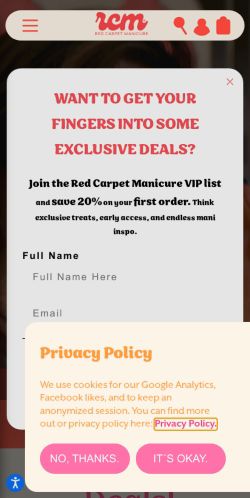 Mobile page screenshot