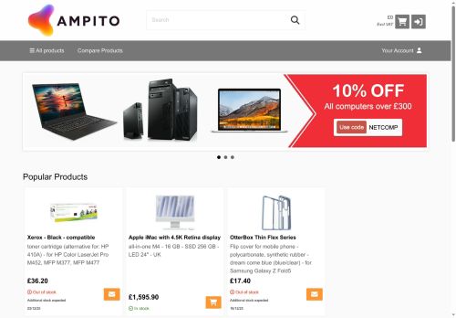 Desktop page screenshot