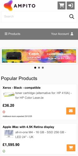 Mobile page screenshot