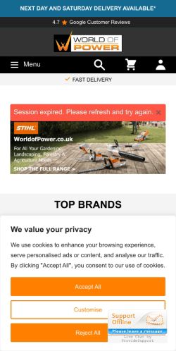 Mobile page screenshot