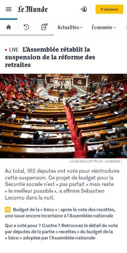 Mobile page screenshot