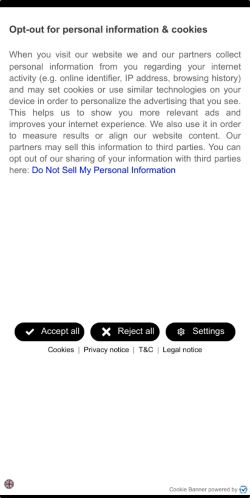 Mobile page screenshot