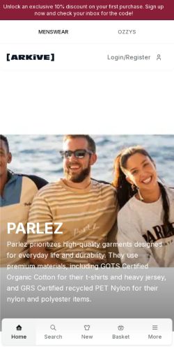 Mobile page screenshot